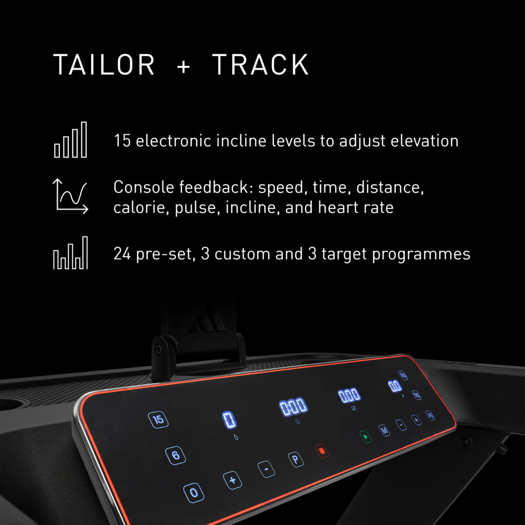 t-23 treadmill infographics - 5 tailor & track