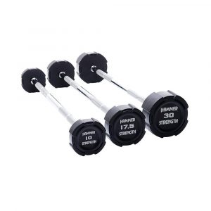 Hammer Strength Rubber Fixed Barbell